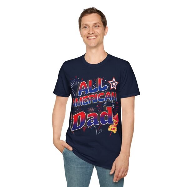 All American Dad Shirt - Patriotic Fireworks Design - Perfect Father's Day Gift - 4th of July Tee - USA Pride Apparel - Image 164