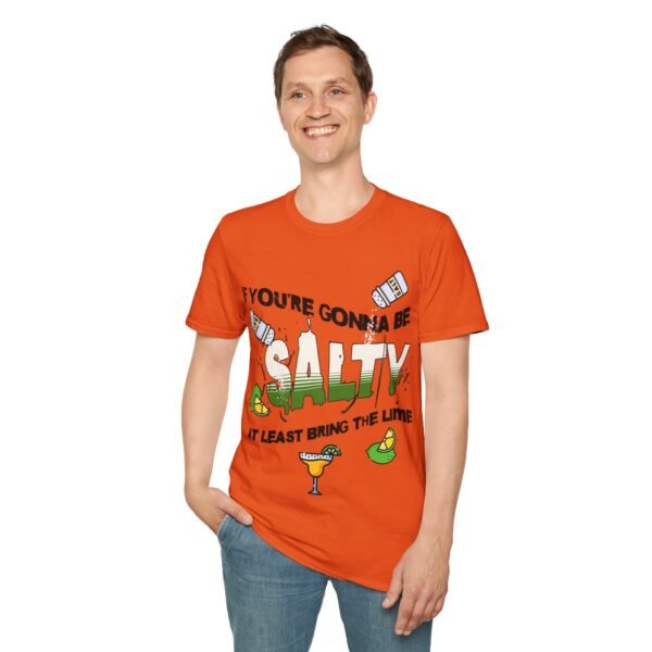 Funny Margarita T-Shirt - 'If You're Gonna Be Salty Bring The Lime' - Unisex Graphic Tee with Salt Shakers & Limes - Image 55