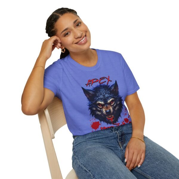 Angry Dire Wolf Apex Predator TShirt / Bloody Wolf Graphic Tee - Image 130