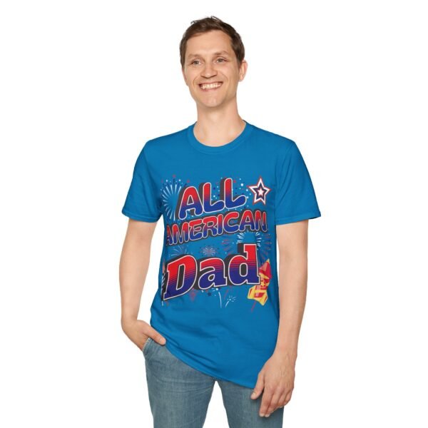 All American Dad Shirt - Patriotic Fireworks Design - Perfect Father's Day Gift - 4th of July Tee - USA Pride Apparel - Image 128