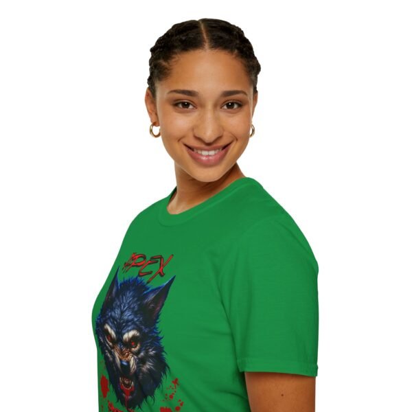 Angry Dire Wolf Apex Predator TShirt / Bloody Wolf Graphic Tee - Image 93