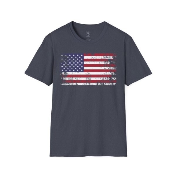 Distressed American Flag T-Shirt | Vintage USA Flag Tee | Patriotic Shirt for Men & Women |  4th of July Outfit | Freedom Gift - Image 85