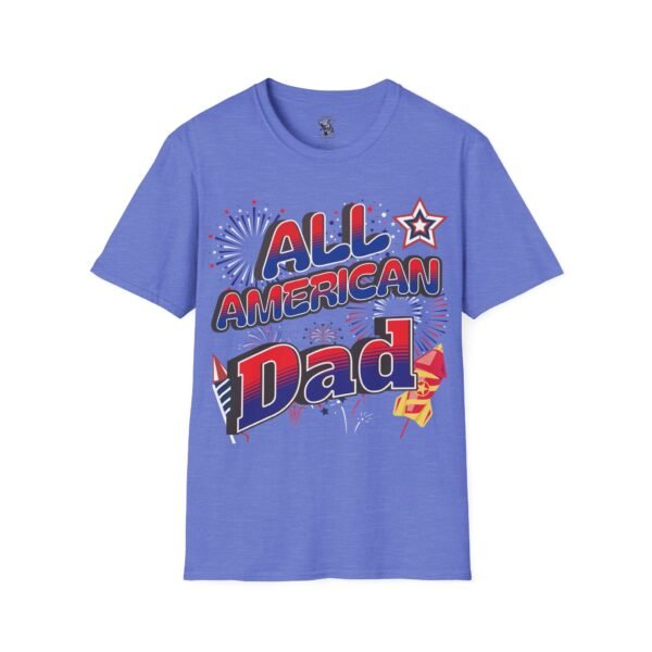 All American Dad Shirt - Patriotic Fireworks Design - Perfect Father's Day Gift - 4th of July Tee - USA Pride Apparel - Image 110