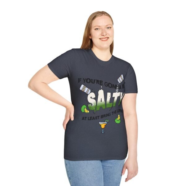 Funny Margarita T-Shirt - 'If You're Gonna Be Salty Bring The Lime' - Unisex Graphic Tee with Salt Shakers & Limes - Image 173