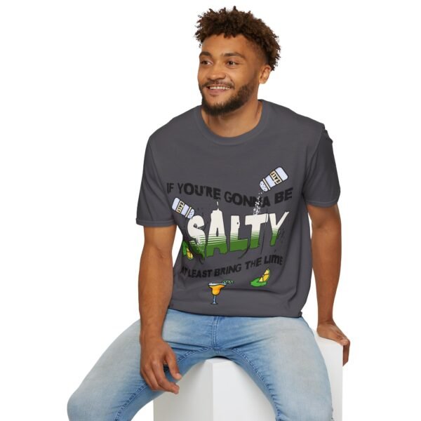 Funny Margarita T-Shirt - 'If You're Gonna Be Salty Bring The Lime' - Unisex Graphic Tee with Salt Shakers & Limes - Image 156