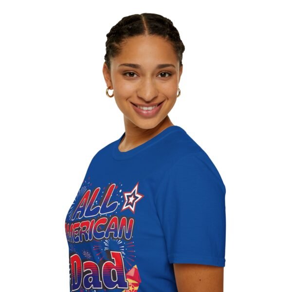 All American Dad Shirt - Patriotic Fireworks Design - Perfect Father's Day Gift - 4th of July Tee - USA Pride Apparel - Image 154