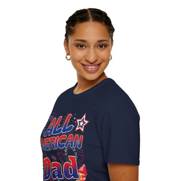 All American Dad Shirt - Patriotic Fireworks Design - Perfect Father's Day Gift - 4th of July Tee - USA Pride Apparel - Image 166