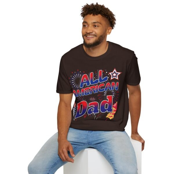 All American Dad Shirt - Patriotic Fireworks Design - Perfect Father's Day Gift - 4th of July Tee - USA Pride Apparel - Image 49