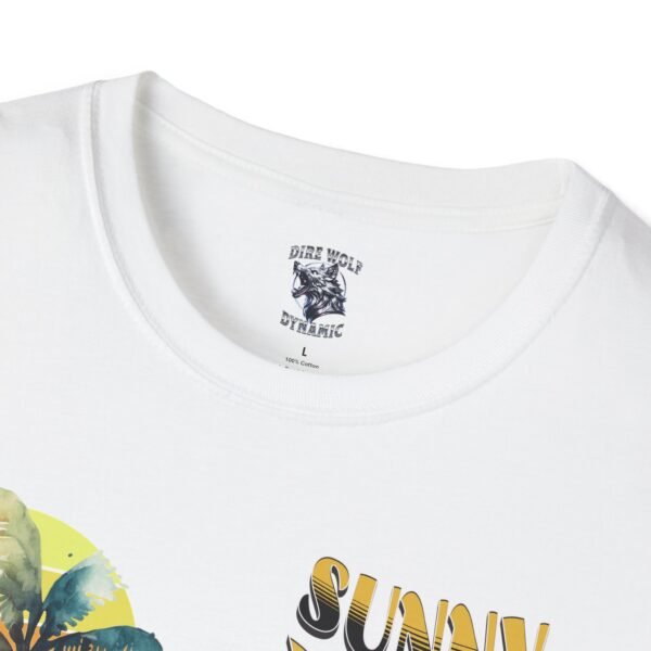 Sunny Vibes Beach T-Shirt | Tropical Sun Palm Trees Tee | Summer Vacation Shirt | Relaxed Beach Shack Graphic |  Beach Lover Gift - Image 15