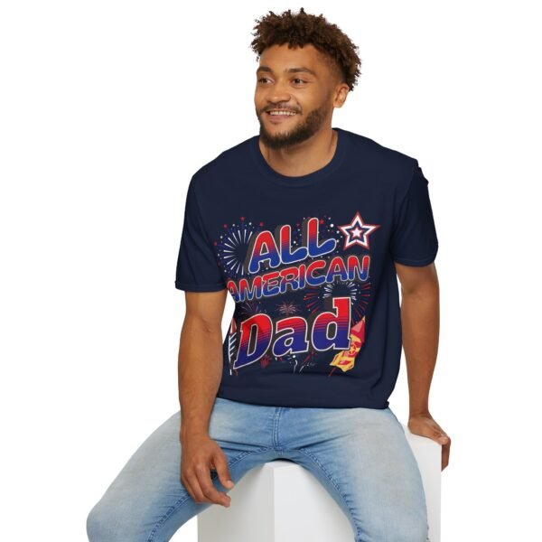 All American Dad Shirt - Patriotic Fireworks Design - Perfect Father's Day Gift - 4th of July Tee - USA Pride Apparel - Image 157