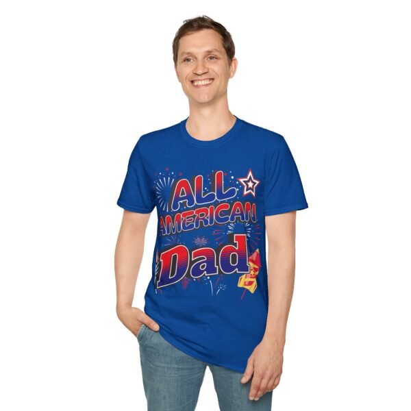 All American Dad Shirt - Patriotic Fireworks Design - Perfect Father's Day Gift - 4th of July Tee - USA Pride Apparel - Image 152