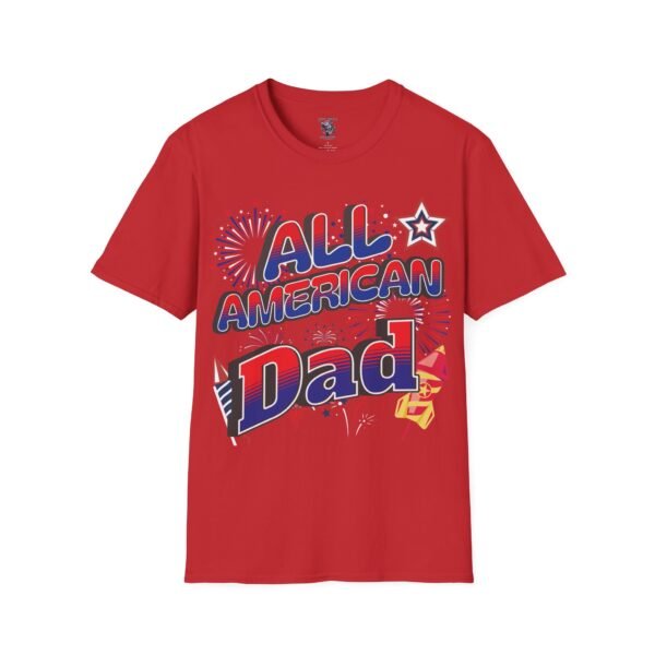 All American Dad Shirt - Patriotic Fireworks Design - Perfect Father's Day Gift - 4th of July Tee - USA Pride Apparel - Image 170