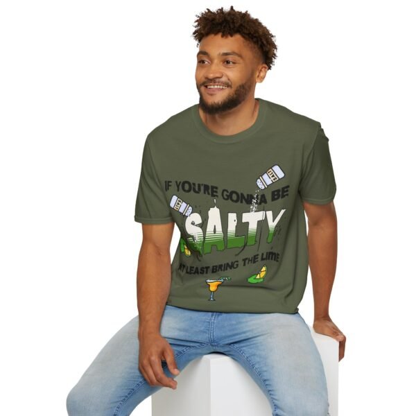 Funny Margarita T-Shirt - 'If You're Gonna Be Salty Bring The Lime' - Unisex Graphic Tee with Salt Shakers & Limes - Image 96