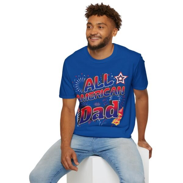 All American Dad Shirt - Patriotic Fireworks Design - Perfect Father's Day Gift - 4th of July Tee - USA Pride Apparel - Image 145