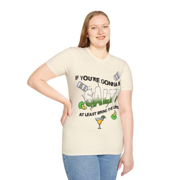 Funny Margarita T-Shirt - 'If You're Gonna Be Salty Bring The Lime' - Unisex Graphic Tee with Salt Shakers & Limes - Image 65