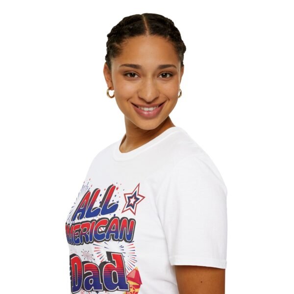 All American Dad Shirt - Patriotic Fireworks Design - Perfect Father's Day Gift - 4th of July Tee - USA Pride Apparel - Image 10