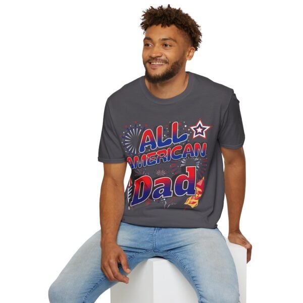 All American Dad Shirt - Patriotic Fireworks Design - Perfect Father's Day Gift - 4th of July Tee - USA Pride Apparel - Image 133