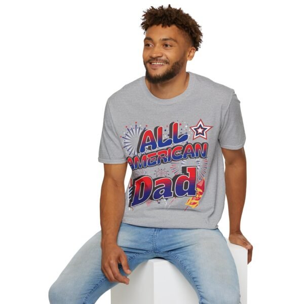 All American Dad Shirt - Patriotic Fireworks Design - Perfect Father's Day Gift - 4th of July Tee - USA Pride Apparel - Image 37