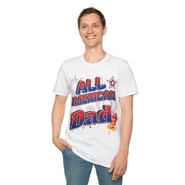 All American Dad Shirt - Patriotic Fireworks Design - Perfect Father's Day Gift - 4th of July Tee - USA Pride Apparel - Image 8