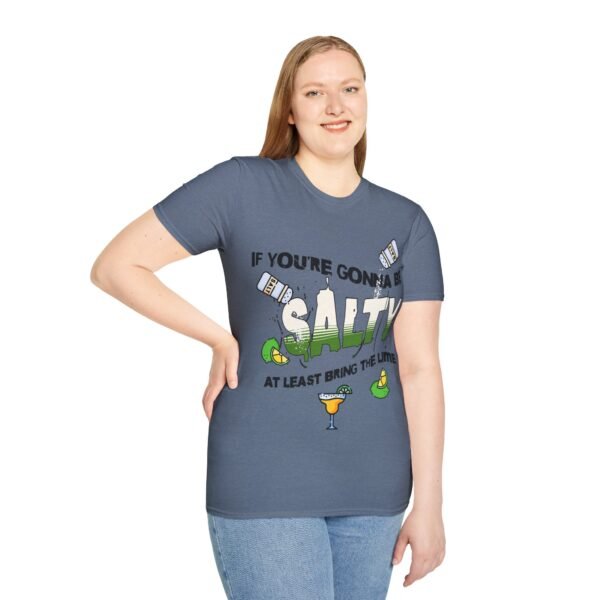 Funny Margarita T-Shirt - 'If You're Gonna Be Salty Bring The Lime' - Unisex Graphic Tee with Salt Shakers & Limes - Image 125