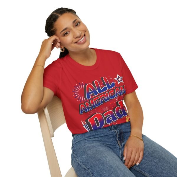 All American Dad Shirt - Patriotic Fireworks Design - Perfect Father's Day Gift - 4th of July Tee - USA Pride Apparel - Image 179