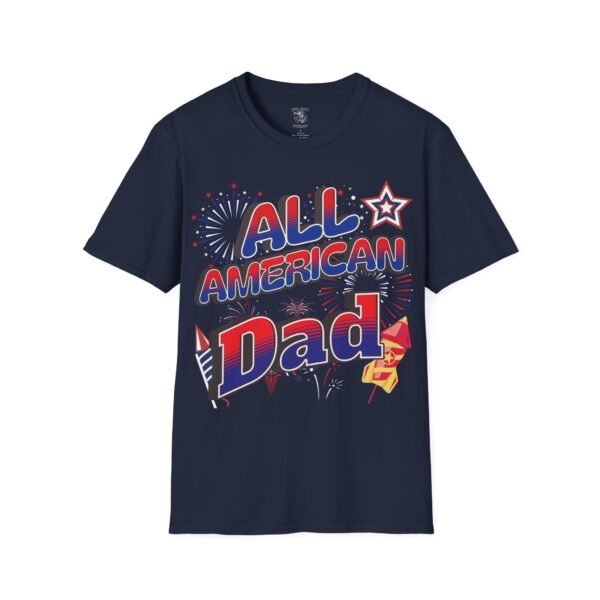 All American Dad Shirt - Patriotic Fireworks Design - Perfect Father's Day Gift - 4th of July Tee - USA Pride Apparel - Image 158