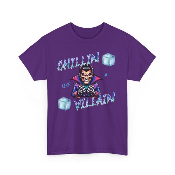 Chillin Like a Villain T-Shirt, Cool Graphic Tee, Funny Quote Shirt, Hipster Clothing, Sarcastic Gift, Unisex Cotton Top - Image 3