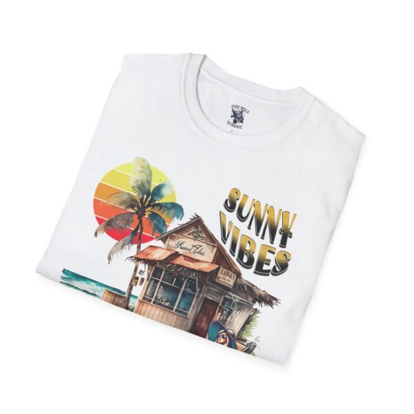 Sunny Vibes Beach T-Shirt | Tropical Sun Palm Trees Tee | Summer Vacation Shirt | Relaxed Beach Shack Graphic |  Beach Lover Gift - Image 16