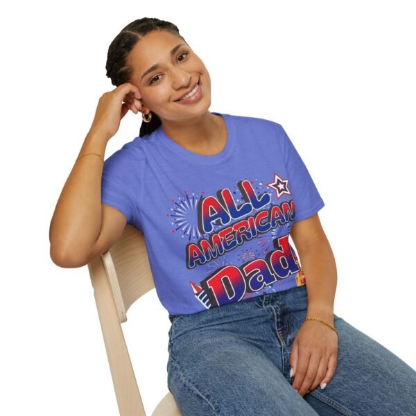 All American Dad Shirt - Patriotic Fireworks Design - Perfect Father's Day Gift - 4th of July Tee - USA Pride Apparel - Image 119