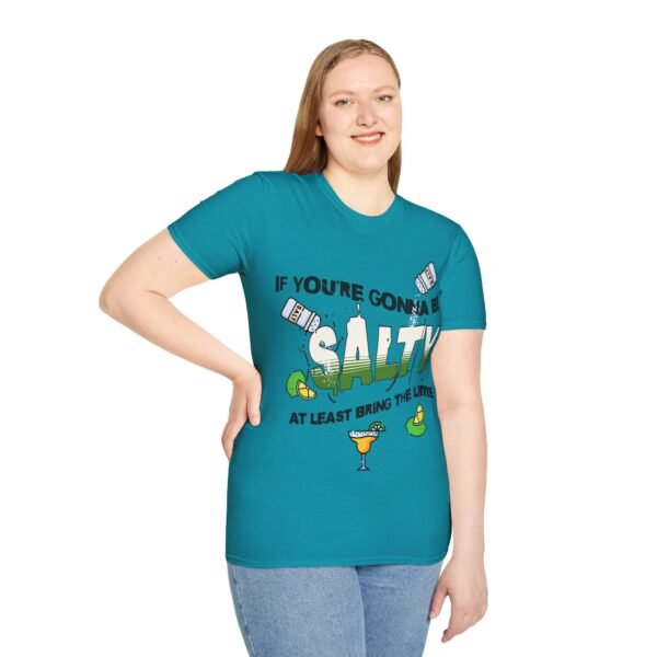 Funny Margarita T-Shirt - 'If You're Gonna Be Salty Bring The Lime' - Unisex Graphic Tee with Salt Shakers & Limes - Image 113