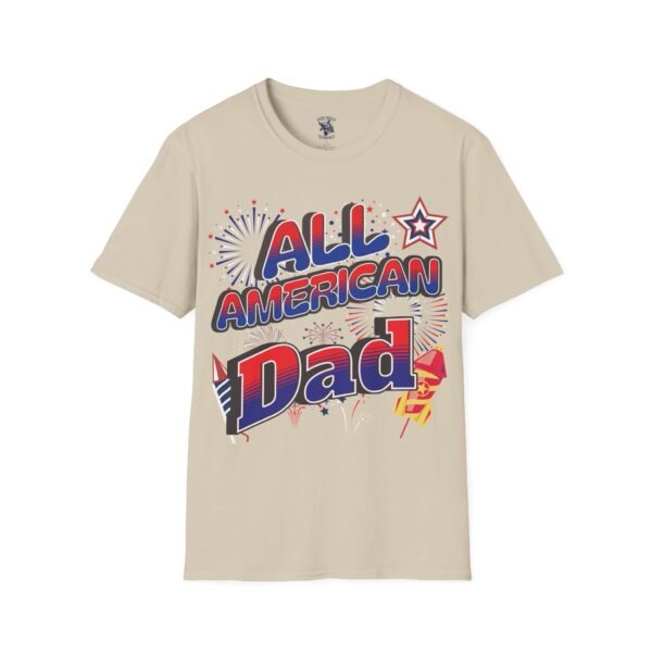 All American Dad Shirt - Patriotic Fireworks Design - Perfect Father's Day Gift - 4th of July Tee - USA Pride Apparel - Image 26