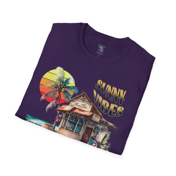 Sunny Vibes Beach T-Shirt | Tropical Sun Palm Trees Tee | Summer Vacation Shirt | Relaxed Beach Shack Graphic |  Beach Lover Gift - Image 148