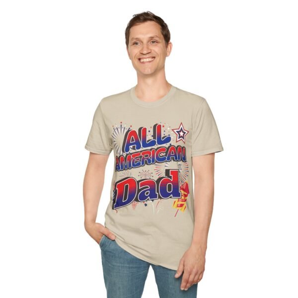 All American Dad Shirt - Patriotic Fireworks Design - Perfect Father's Day Gift - 4th of July Tee - USA Pride Apparel - Image 32