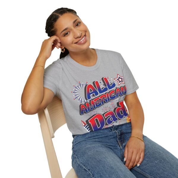 All American Dad Shirt - Patriotic Fireworks Design - Perfect Father's Day Gift - 4th of July Tee - USA Pride Apparel - Image 47