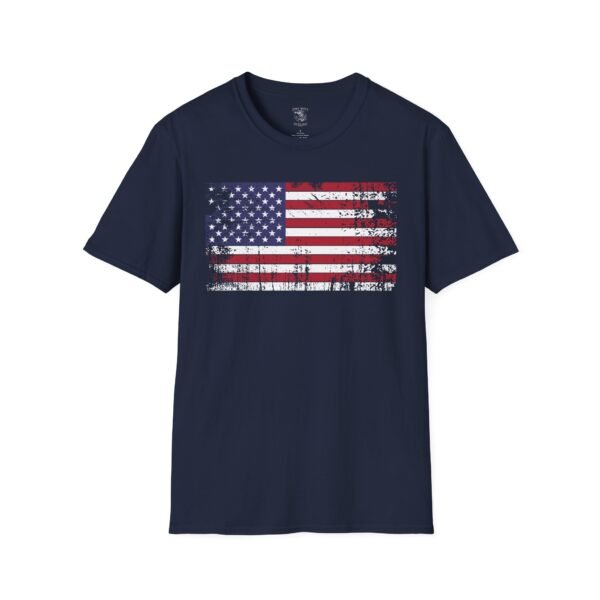 Distressed American Flag T-Shirt | Vintage USA Flag Tee | Patriotic Shirt for Men & Women |  4th of July Outfit | Freedom Gift - Image 73