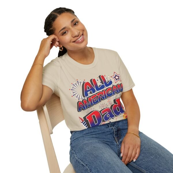 All American Dad Shirt - Patriotic Fireworks Design - Perfect Father's Day Gift - 4th of July Tee - USA Pride Apparel - Image 35