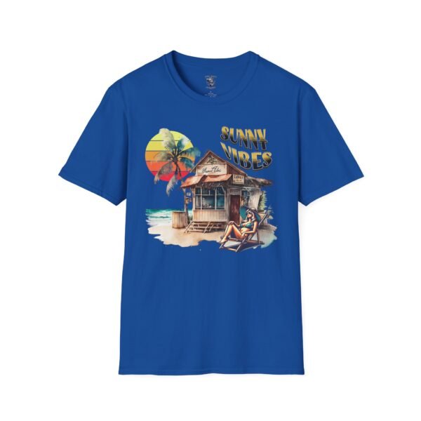 Sunny Vibes Beach T-Shirt | Tropical Sun Palm Trees Tee | Summer Vacation Shirt | Relaxed Beach Shack Graphic |  Beach Lover Gift - Image 121