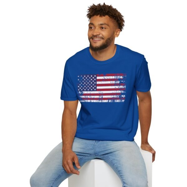 Distressed American Flag T-Shirt | Vintage USA Flag Tee | Patriotic Shirt for Men & Women |  4th of July Outfit | Freedom Gift - Image 72