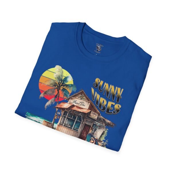 Sunny Vibes Beach T-Shirt | Tropical Sun Palm Trees Tee | Summer Vacation Shirt | Relaxed Beach Shack Graphic |  Beach Lover Gift - Image 124