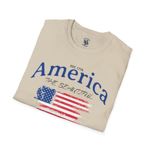 America The Beautiful T-Shirt | Distressed American Flag Graphic Tee | 1776 Patriotic Shirt |  Vintage Flag Design | American Pride Shirt - Image 28