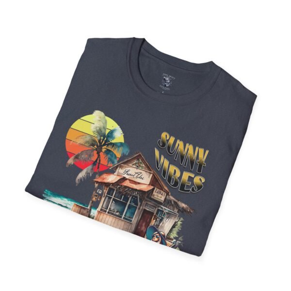 Sunny Vibes Beach T-Shirt | Tropical Sun Palm Trees Tee | Summer Vacation Shirt | Relaxed Beach Shack Graphic |  Beach Lover Gift - Image 136