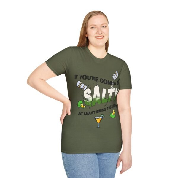 Funny Margarita T-Shirt - 'If You're Gonna Be Salty Bring The Lime' - Unisex Graphic Tee with Salt Shakers & Limes - Image 89