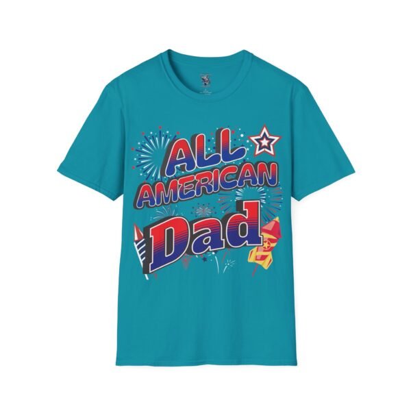 All American Dad Shirt - Patriotic Fireworks Design - Perfect Father's Day Gift - 4th of July Tee - USA Pride Apparel - Image 86