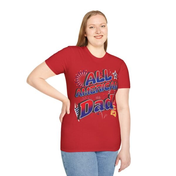 All American Dad Shirt - Patriotic Fireworks Design - Perfect Father's Day Gift - 4th of July Tee - USA Pride Apparel - Image 174