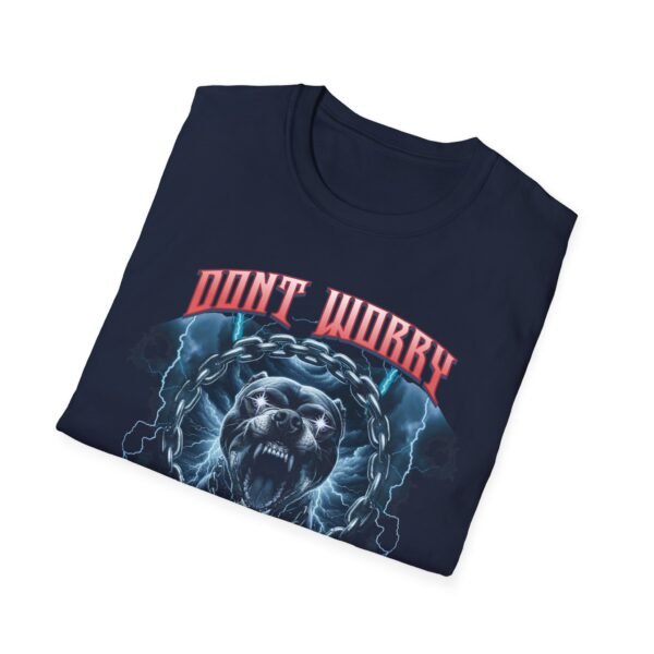 Dont Worry He Doesnt Bite TShirt  Demon Dog Graphic Tee  Dark Humor Shirt  Edgy Gothic Apparel   Funny Fantasy Design - Image 28