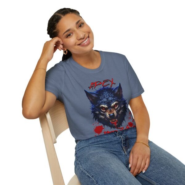 Angry Dire Wolf Apex Predator TShirt / Bloody Wolf Graphic Tee - Image 142