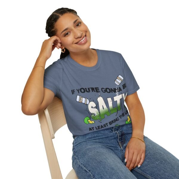 Funny Margarita T-Shirt - 'If You're Gonna Be Salty Bring The Lime' - Unisex Graphic Tee with Salt Shakers & Limes - Image 130