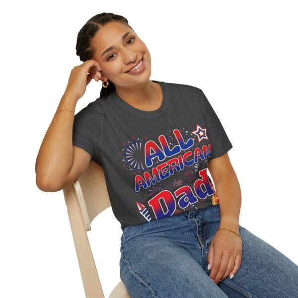 All American Dad Shirt - Patriotic Fireworks Design - Perfect Father's Day Gift - 4th of July Tee - USA Pride Apparel - Image 83