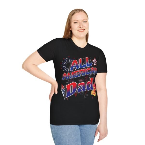 All American Dad Shirt - Patriotic Fireworks Design - Perfect Father's Day Gift - 4th of July Tee - USA Pride Apparel - Image 18