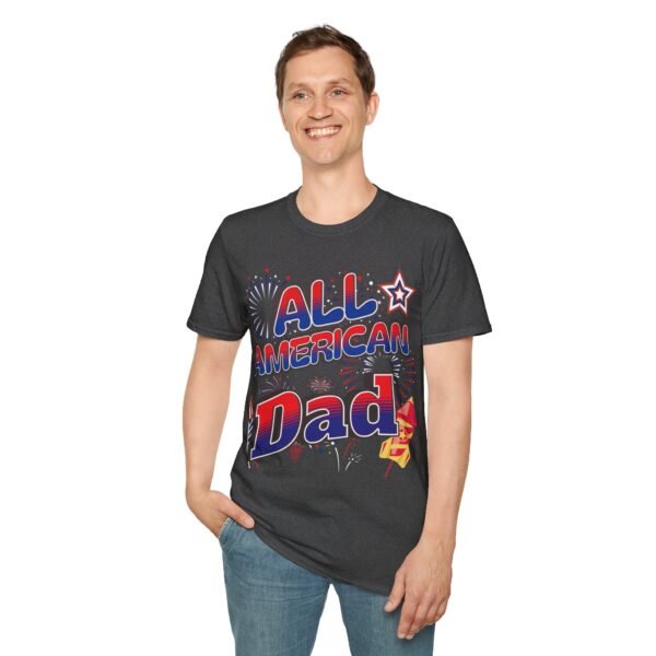 All American Dad Shirt - Patriotic Fireworks Design - Perfect Father's Day Gift - 4th of July Tee - USA Pride Apparel - Image 80